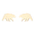 1 Pair Simple Style Animal Titanium Steel Plating Ear Studs