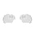 1 Pair Simple Style Animal Titanium Steel Plating Ear Studs