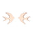 1 Pair Simple Style Animal Titanium Steel Plating Ear Studs