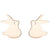 1 Pair Simple Style Animal Titanium Steel Plating Ear Studs