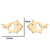 1 Pair Simple Style Animal Titanium Steel Plating Ear Studs