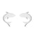 1 Pair Simple Style Animal Titanium Steel Plating Ear Studs