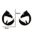 1 Pair Simple Style Animal Titanium Steel Plating Ear Studs