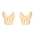 1 Pair Simple Style Animal Titanium Steel Plating Ear Studs