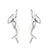 1 Pair Simple Style Animal Titanium Steel Plating Ear Studs