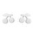 1 Pair Simple Style Apple Irregular Stainless Steel Ear Studs