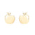 1 Pair Simple Style Apple Irregular Stainless Steel Ear Studs