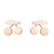 1 Pair Simple Style Apple Irregular Stainless Steel Ear Studs