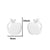 1 Pair Simple Style Apple Irregular Stainless Steel Ear Studs