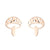 1 Pair Simple Style Apple Irregular Stainless Steel Ear Studs