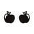 1 Pair Simple Style Apple Irregular Stainless Steel Ear Studs