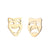 1 Pair Simple Style Apple Irregular Stainless Steel Ear Studs