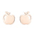 1 Pair Simple Style Apple Irregular Stainless Steel Ear Studs