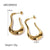 1 Pair Simple Style Artistic U Shape Water Droplets Plating Stainless Steel Gold Plated Ear Studs