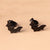 1 Pair Simple Style Bat Stainless Steel Ear Studs