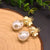 1 Pair Simple Style Bee Pearl Inlay Pearl Zircon Drop Earrings