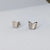 1 Pair Simple Style Butterfly Plating Titanium Steel 18k Gold Plated Ear Studs