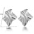 1 Pair Simple Style C Shape Plating Pleated Stainless Steel 18k Gold Plated Ear Studs