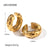 1 Pair Simple Style C Shape Plating Stainless Steel 18k Gold Plated Ear Clips