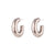 1 Pair Simple Style C Shape Plating Stainless Steel 18k Gold Plated Ear Studs