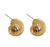 1 Pair Simple Style C Shape Plating Titanium Steel 18k Gold Plated Ear Studs