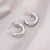 1 Pair Simple Style C Shape Plating Titanium Steel Earrings