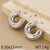 1 Pair Simple Style C Shape Solid Color Plating Titanium Steel Gold Plated Ear Studs