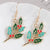 1 Pair Simple Style Christmas Tree Enamel Alloy Drop Earrings