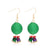 1 Pair Simple Style Christmas Tree Inlay Alloy Zircon Drop Earrings