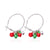 1 Pair Simple Style Christmas Tree Inlay Alloy Zircon Drop Earrings