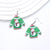 1 Pair Simple Style Christmas Tree Printing Arylic Drop Earrings