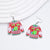 1 Pair Simple Style Christmas Tree Printing Arylic Drop Earrings