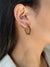 1 Pair Simple Style Circle Plating Inlay Stainless Steel Rhinestones 18k Gold Plated Earrings