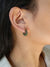 1 Pair Simple Style Circle Plating Inlay Stainless Steel Rhinestones 18k Gold Plated Earrings