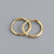 1 Pair Simple Style Circle Plating Sterling Silver Hoop Earrings