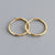 1 Pair Simple Style Circle Plating Sterling Silver Hoop Earrings