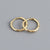 1 Pair Simple Style Circle Plating Sterling Silver Hoop Earrings