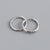 1 Pair Simple Style Circle Plating Sterling Silver Hoop Earrings