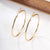 1 Pair Simple Style Circle Stainless Steel Plating Hoop Earrings