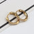 1 Pair Simple Style Circle Titanium Steel Inlay Zircon Earrings