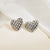 1 Pair Simple Style Classic Style Argyle Stainless Steel 14K Gold Plated Ear Studs