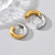 1 Pair Simple Style Classic Style Roman Style Geometric Plating Titanium Steel 18k Gold Plated Gold Plated Earrings