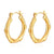 1 Pair Simple Style Classic Style Solid Color Plating Stainless Steel Gold Plated Earrings