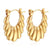 1 Pair Simple Style Classic Style Solid Color Plating Stainless Steel Gold Plated Earrings