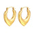 1 Pair Simple Style Classic Style Solid Color Plating Stainless Steel Gold Plated Earrings