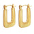 1 Pair Simple Style Classic Style Solid Color Plating Stainless Steel Gold Plated Earrings