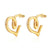 1 Pair Simple Style Classic Style Solid Color Plating Stainless Steel Gold Plated Earrings