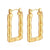 1 Pair Simple Style Classic Style Solid Color Plating Stainless Steel Gold Plated Earrings