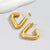 1 Pair Simple Style Classic Style Solid Color Plating Titanium Steel 18k Gold Plated Ear Studs