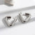 1 Pair Minimalist Classic Style Solid Color Plating 304 Stainless Steel Titanium Steel 18K Gold Plated Ear Studs